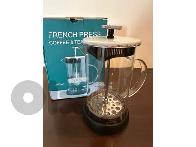 French Press and Cups