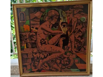 Komitas painting by Meguerditch Aslanian