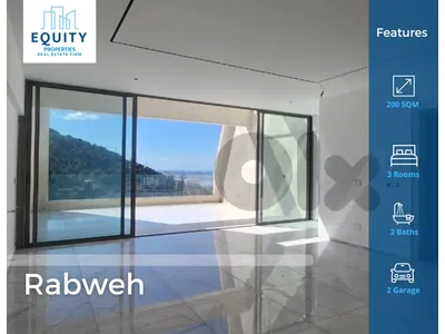 150 SQM Apartment With 50 Terrace For Sale In Rabweh #RH44215