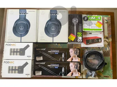 Rode / Audio-Technica / Focusrite / Shure / Mackie