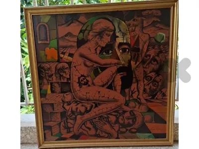 Komitas painting by Meguerditch Aslanian