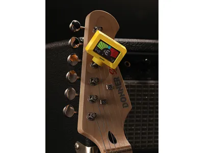 Donner guitar tuner yellow
