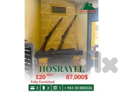 120 sqm Apartment For Sale in Hosrayel حصرايل