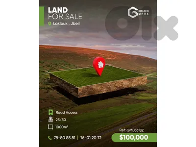 GMB331SZ -   Land For Sale In Laklouk  - أرض للبيع في اللقلوق