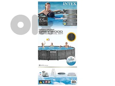 INTEX Prism Greywood Premium Pool Set (5.49m x 1.22m) - $550 ONLY!