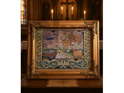 Handmade Christian Icon
أيقونة مسيحية مصنوعة يدويًا