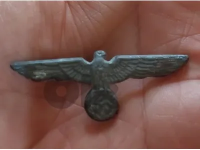 German Nazi Eagle Pin  WW II  Nazi Sawastica era Adolf Hitler