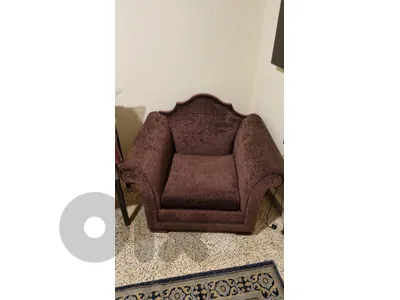 brown arm chair