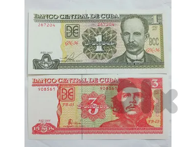 Cuba 1 & 3 Pesos