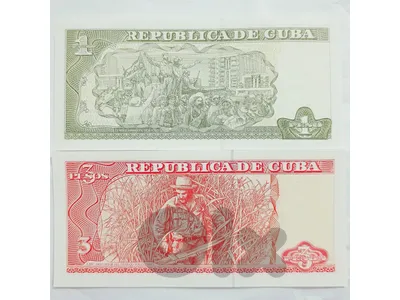 Cuba 1 & 3 Pesos