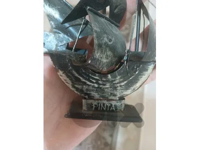 old pinta metal boat / Christopher columbus boat story since 1492