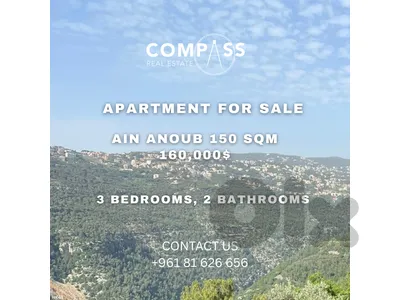 Apartment in ainanoub  for sale in Ainanoub Beirut view