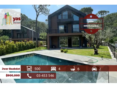 Jwar Baabdat 500m2 | 520m2 Garden | Brand New | Mountain VIew | TCH