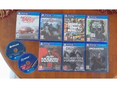 9 ps4 cds for sale 80$