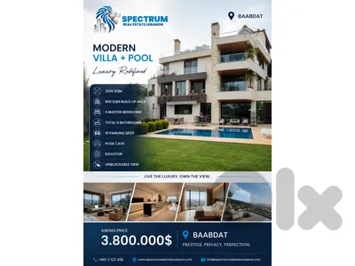 MODERN VILLA | BAABDAT PRIME | OPEN VIEW | POOL, (BB-249) MODERN VILLA | BAABDAT PRIME | OPEN VIEW | POOL, (BB-249)