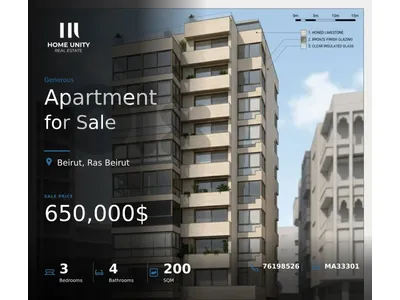 apartment for sale in ras beirut , caracas street | 3 bedrooms