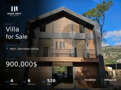 luxurious triplex villa for sale in baabdat with payment faciclities