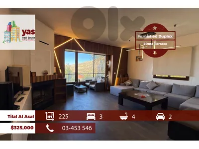 Tilal Al Asal 225m2 | 20m2 Terrace | Furnished Duplex | Catch | OH