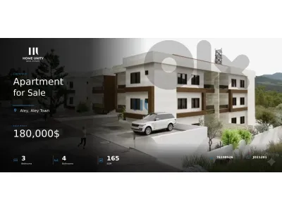 brand new luxurious apartment for sale in aley town , prime location