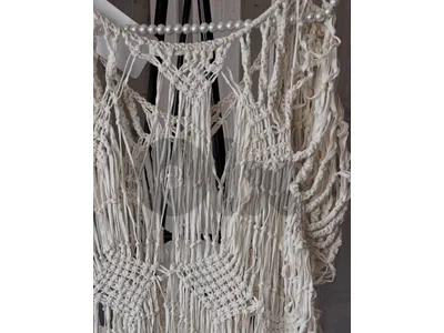 zara macrame knit cover up new in tag