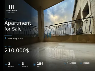 brand new apartment with private garden for sale in aley town