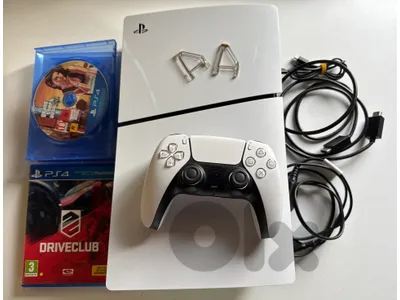 Ps5 slim 1 tb 1 original controller  2 games