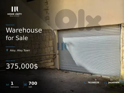 prime location 750 sqm warehouse for sale in aley town