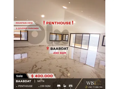 🏠 230 SQM Penthouse for SALE in Baabdat! 🏠 230 SQM Penthouse for SALE in Baabdat!