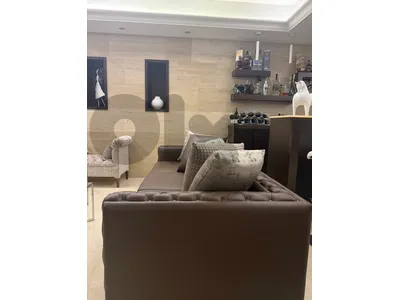 2 brown leather sofas + grey chair