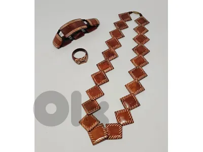 25$ set of old bonvine necklace + bracelet + ring