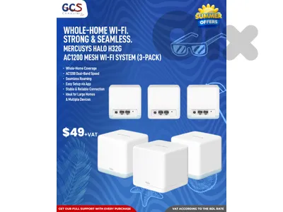 Mercusys Halo H32G AC1200 Mesh Wi‑Fi System (3‑Pack)