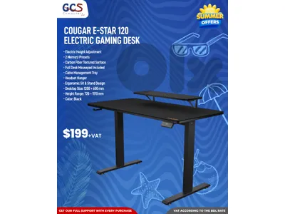 COUGAR E-STAR 120 Electric Gaming Desk