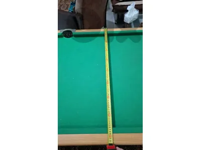 pool table size in image
