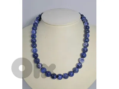 10$ vintage sodalite gemstone necklace
