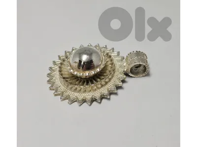 dome pendant silvertone 6$