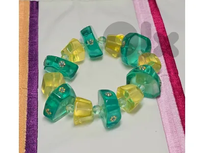 green/yellow fashion bracelet 6$