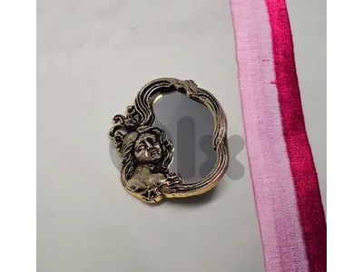10$ charming girl mrrored brooch