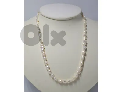 20$ freshwater baroque pearl twist clasp necklace
