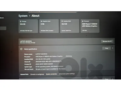 Asus ROG Strix Gaming Laptop ryzen 9 32gb ram rtx 3060