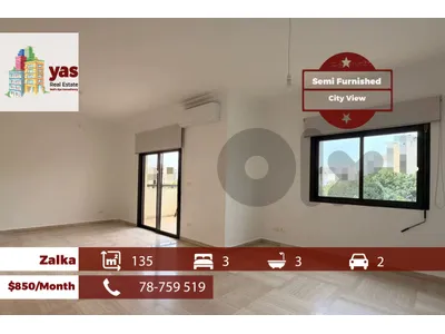 Zalka 135m2 | Semi Furnished | City View | Prime Location | MJ