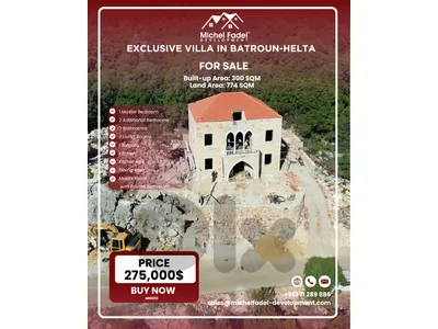 MN1012-Villa for Sale Helta-Batroun/فيلا للبيع – حِلتا، البترون