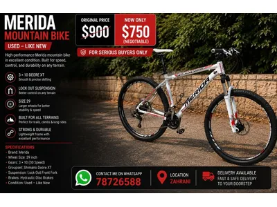 Merida mountain bike
