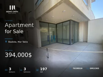 apartment for sale in Mar Takla, Baabda