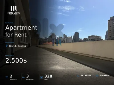 apartment for rent in Kantari, Beirut