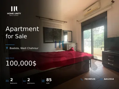apartment for sale in Wadi Chahrour, Baabda