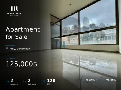 Apartment for Sale in Bchamoun yehodye, Aley