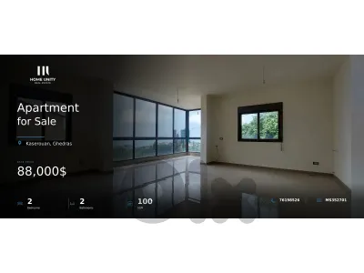 affordable apartment for sale in kaserouan , ghedras