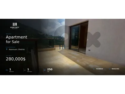 apartment for sale in kaserouan ghedras , installments available