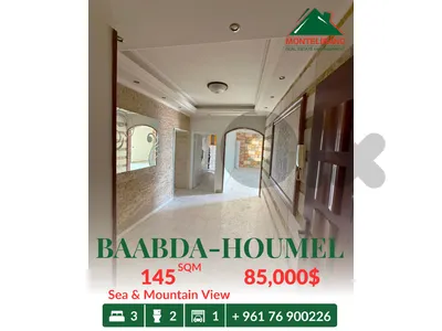 145 sqm Apartment For Sale in Baabda "Houmel" with Sea & Mountain View