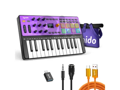 Synido TempoKEY W25 MIDI Keyboard Controller Wireless Bluetooth